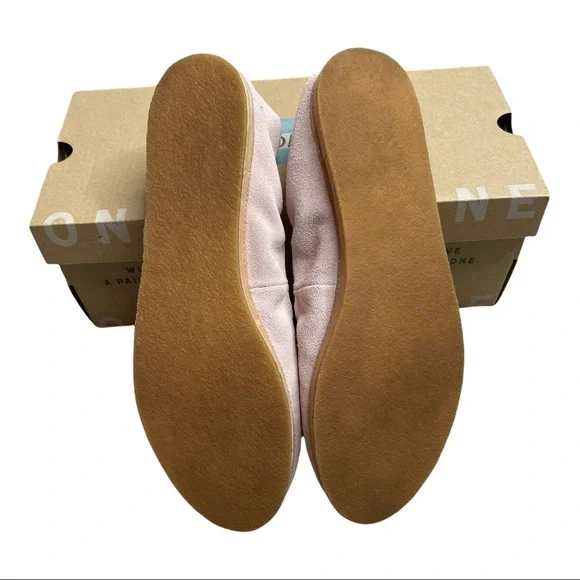 TOMS Olivia Flats Blush Suede Size 9 NIB - Picture 5 of 5